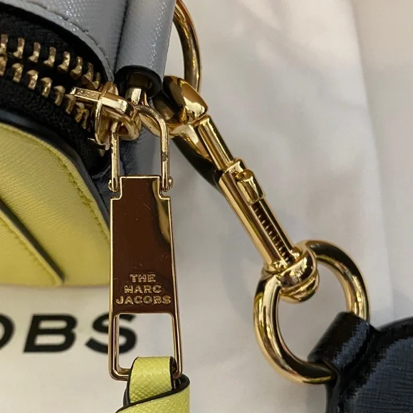 Marc Jacobs Yellow Crossbody Camera Bag with Checker Strap - Picture 12 of 15